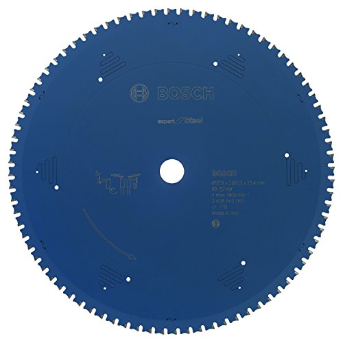 Bosch Professional 1x Kreissägeblatt Expert for Steel (für Stahl, Sägeblatt Ø 355 x 25,4 x 2,6 mm, 80 Zähne, Zubehör Kreissäge) Bosch Professional 1x Kreissägeblatt Expert for Steel (für Stahl, Sägeblatt Ø 355 x 25,4 x 2,6 mm, 80 Zähne, Zubehör Kreissäge) von Bosch