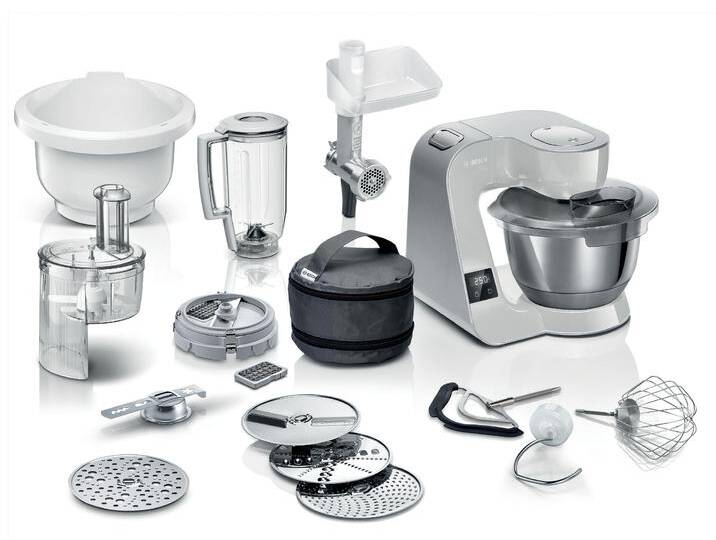 BOSCH Küchenmaschine MUM5 MUM5XL72 , grau (mineral grau, silber), B:28cm H:28,2cm T:27,1cm, Küchenmaschinen, mit umfangreichem Zubehör von Bosch