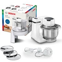 BOSCH Küchenmaschine "MUMS2EB01 MUM Serie 2" Durchlaufschnitzler, 3 Reibescheiben, Patisserieset Edelstahl BOSCH Küchenmaschine "MUMS2EB01 MUM Serie 2" Durchlaufschnitzler, 3 Reibescheiben, Patisserieset Edelstahl von Bosch