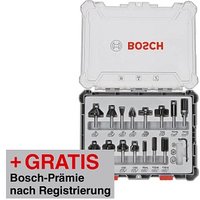 AKTION: BOSCH Mixed Set Fräser-Set 15-teilig mit Prämie nach Registrierung von Bosch
