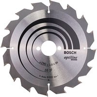 AKTION: BOSCH Optiline Wood Kreissägeblatt 190,0 mm, 16 Zähne mit Prämie nach Registrierung AKTION: BOSCH Optiline Wood Kreissägeblatt 190,0 mm, 16 Zähne mit Prämie nach Registrierung von Bosch