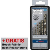 AKTION: BOSCH PRO Stainless Steel HSS-Co Metallbohrer-Set, 6-teilig mit Prämie nach Registrierung von Bosch