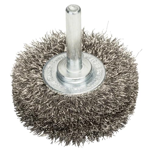 BOSCH Scheibenbürste, Edelstahl, gewellter Draht, 0,2 mm, 50 mm, 15 mm, 4500 U/ min, 2608622120 BOSCH Scheibenbürste, Edelstahl, gewellter Draht, 0,2 mm, 50 mm, 15 mm, 4500 U/ min, 2608622120 von Bosch