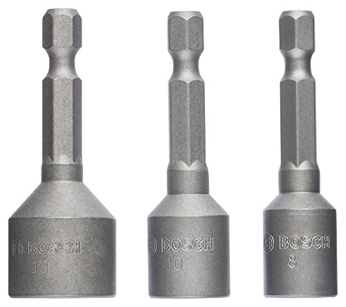 Bosch Accessories Pro 3tlg. Steckschlüssel-Set für Sechskantschrauben (Schlüsselweite: 8, 10, 13 mm; Länge: 50 mm) von Bosch Accessories