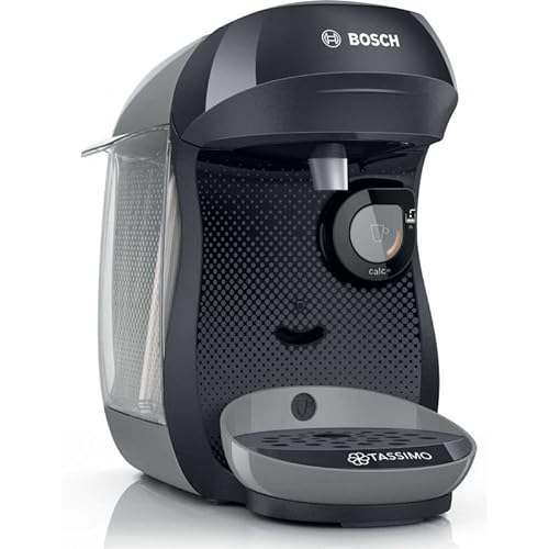 BOSCH Multigetränke-Kaffeemaschine – TAS1009 – Tassimo T10 HAPPY – Grau von BOSCH