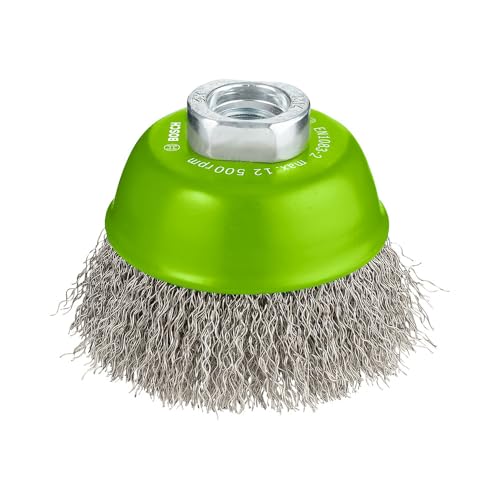 Bosch 1x PRO Stainless Steel Longlife Topfbürste, gewellter Draht für kleine Winkelschleifer und M14-Gewinde (für Nichteisenmetalle, Stahl, Ø 75 mm, Professional Zubehör Kleiner Winkelschleifer) Bosch 1x PRO Stainless Steel Longlife Topfbürste, gewellter Draht für kleine Winkelschleifer und M14-Gewinde (für Nichteisenmetalle, Stahl, Ø 75 mm, Professional Zubehör Kleiner Winkelschleifer) von Bosch Professional