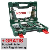 AKTION: BOSCH mit LED-Taschenlampe und Rollgabelschlüssel Bohrer- und Bit-Set, 83-teilig mit Prämie nach Registrierung AKTION: BOSCH mit LED-Taschenlampe und Rollgabelschlüssel Bohrer- und Bit-Set, 83-teilig mit Prämie nach Registrierung von Bosch