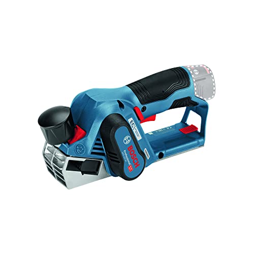 Bosch Professional 12V System Akku Hobel GHO 12V-20 (Hobelbreite max: 56 mm, inkl. 2x3,0 Ah Akku + Ladegerät, 2x Hobelmesser, in L-BOXX 136) von Bosch Professional