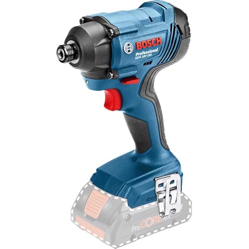 Bosch Professional 18V System Akku Drehschlagschrauber GDR 18V-160 (max. Drehmoment: 160 Nm, Schrauben M6 - M14, 1/4"-Innensechskant, ohne Akkus und Ladegerät, in L-BOXX) von Bosch Professional