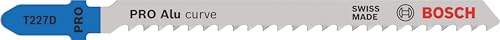 Bosch 100x PRO Aluminium Curve T227D Stichsägeblatt (für Aluminium, Nichteisenmetalle, Länge 100 mm, Professional Zubehör Stichsäge) von Bosch