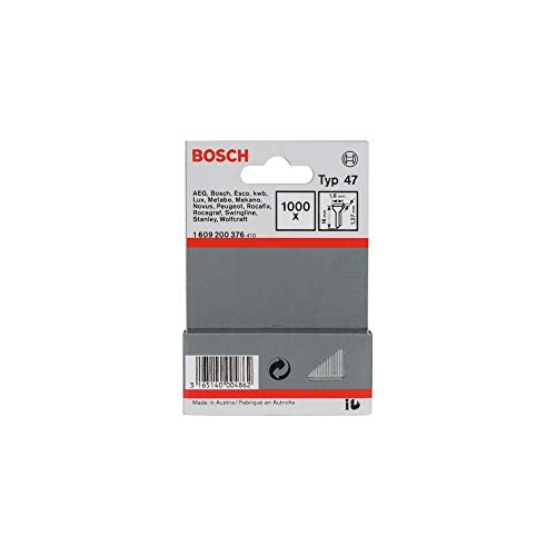 Bosch Professional 1000x Nagel Typ 47 (für Natürliche Materialien, Teppich, 1.8 x 1.27 x 16 mm, Zubehör Tacker) Bosch Professional 1000x Nagel Typ 47 (für Natürliche Materialien, Teppich, 1.8 x 1.27 x 16 mm, Zubehör Tacker) von Bosch