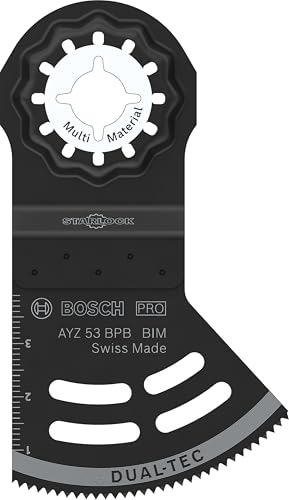 Bosch 1x PRO Multi Material AYZ 53 BPB Blatt für Multifunktionswerkzeuge (für Gipskartonplatte, Holz mit Nägeln, Breite 53 mm, Professional Zubehör Multifunktionswerkzeug) von Bosch