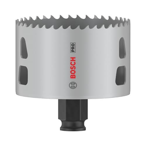 Bosch 1x PRO Multi Material Power Change Plus Lochsäge (für Weichholz, Trockenbauwand, Ø 76 mm, Professional Zubehör Bohrmaschine/Schrauber) von Bosch