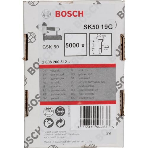 Bosch 5000x Stauchkopfnagel, 1.2/18g (19 mm, Kompatibel mit GNH 18V-50 M Professional, Zubehör für Nagler) Bosch 5000x Stauchkopfnagel, 1.2/18g (19 mm, Kompatibel mit GNH 18V-50 M Professional, Zubehör für Nagler) von Bosch