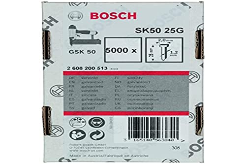 Bosch 5000x Stauchkopfnagel, 1.2/18g (25 mm, Kompatibel mit GNH 18V-50 M Professional, Zubehör für Nagler) Bosch 5000x Stauchkopfnagel, 1.2/18g (25 mm, Kompatibel mit GNH 18V-50 M Professional, Zubehör für Nagler) von Bosch