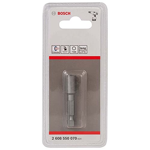 Bosch Professional Steckschlüssel für Sechskantschrauben (Schlüsselweite: 7 mm, Länge: 50 mm) von Bosch Accessories