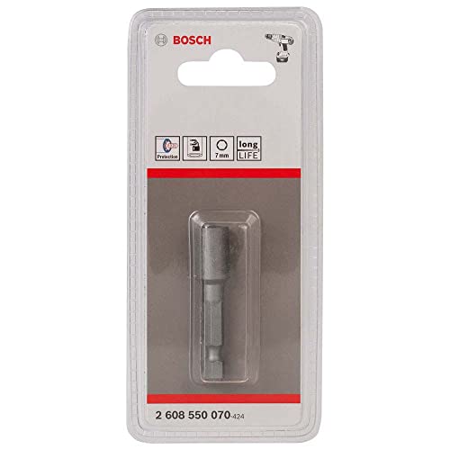 Bosch Professional Steckschlüssel für Sechskantschrauben (Schlüsselweite: 7 mm, Länge: 50 mm), 2608550070 von Bosch Professional