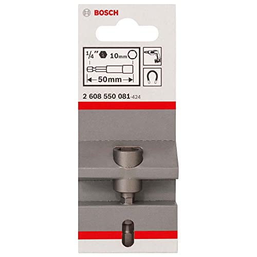 Bosch Professional Steckschlüssel für Sechskantschrauben (Schlüsselweite: 10 mm, Länge: 50 mm) von Bosch Accessories