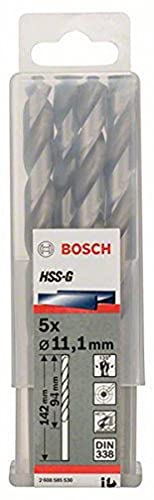 Bosch Professional Metallbohrer HSS-G geschliffen (5 Stück, Ø 11,1 mm) von Bosch Accessories