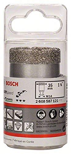 Bosch Accessories Bosch Professional 1x Diamanttrockenbohrer Dry Speed Best for Ceramic (für Trockenbohren von Hartkeramik, Ø 35 x 30 mm, Zubehör Winkelschleifer) von Bosch Accessories