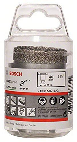 Bosch Accessories Bosch Professional 1x Diamanttrockenbohrer Dry Speed Best for Ceramic (für Trockenbohren von Hartkeramik, Ø 40 x 30 mm, Zubehör Winkelschleifer) von Bosch Accessories