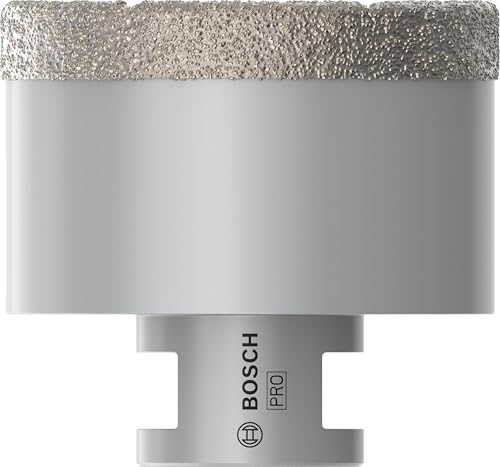 Bosch 1x PRO Multi Material Diamanttrockenbohrkronen für 22,23‑mm-Bohrung und kleine Winkelschleifer (für Fliesen, Harte Fliesen, Ø 65 mm, Professional Zubehör Kleiner Winkelschleifer) von Bosch