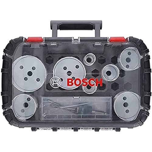 Bosch Professional 11 tlg. Lochsäge Progressor for Wood & Metal Set Elektriker (für Holz und Metall, Ø 25-86 mm, Zubehör Bohrmaschine) von Bosch Accessories