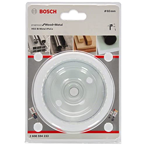 Bosch Professional Lochsäge Progressor for Wood & Metal (Holz und Metal, Ø 83 mm, Zubehör Bohrmaschine) von Bosch Professional