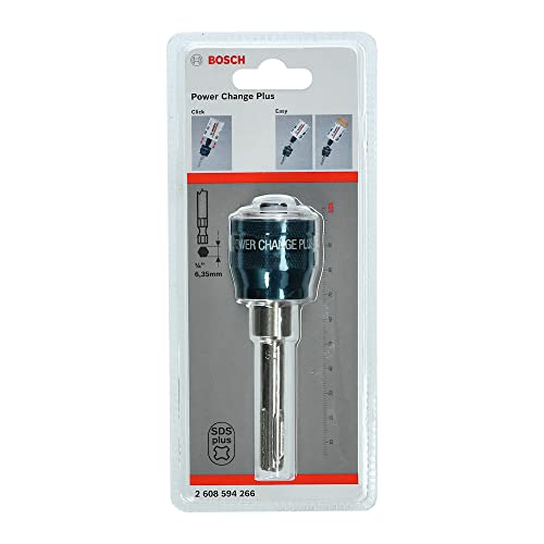 Bosch Professional 1x Power Change Plus Adapter (SDS Plus, Länge 105 mm, Zubehör Lochsäge) von Bosch Professional