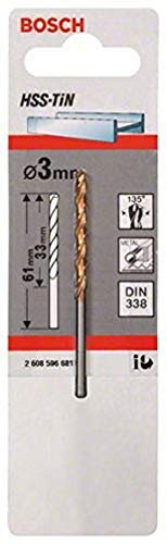 Bosch Pro Metallbohrer HSS-TiN (Ø 3 mm) von Bosch
