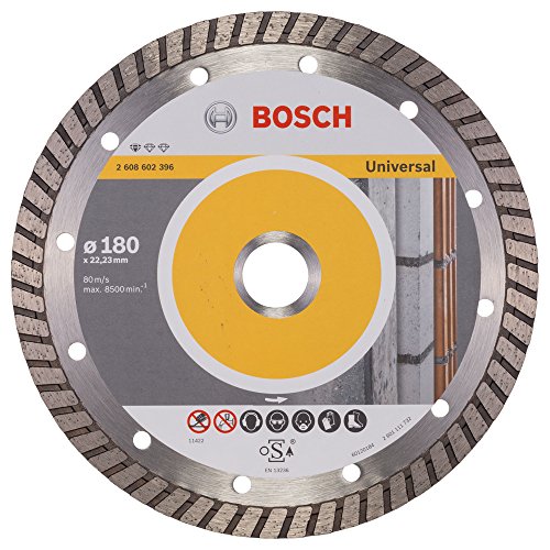 Bosch Diamanttrennscheibe Standard for Universal Turbo, Grau, 180 x 22,23 x 2,5 x 10 mm von Bosch Professional