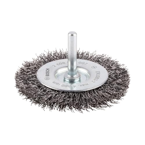 Bosch Accessories Professional 1x Scheibenbürste Gewellter Stahldraht (Metall, Stahl, Ø 75 mm, Schaft Ø 6 mm, 0.3 mm, Zubehör Bohrmaschine) Bosch Accessories Professional 1x Scheibenbürste Gewellter Stahldraht (Metall, Stahl, Ø 75 mm, Schaft Ø 6 mm, 0.3 mm, Zubehör Bohrmaschine) von Bosch