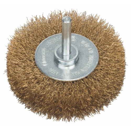 Bosch Professional 1x Scheibenbürste Gewellter Draht Vermessingt (Metall, Stahl, Ø 75 mm, Schaft Ø 6 mm, 0.2 mm, Zubehör Bohrmaschine) Bosch Professional 1x Scheibenbürste Gewellter Draht Vermessingt (Metall, Stahl, Ø 75 mm, Schaft Ø 6 mm, 0.2 mm, Zubehör Bohrmaschine) von Bosch