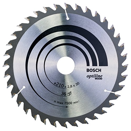 Bosch 1x PRO Wood Kreissägeblatt für Akku-Handkreissägen (für Weichholz, Hartholz, Ø mm, Professional Zubehör Handkreissäge) von Bosch