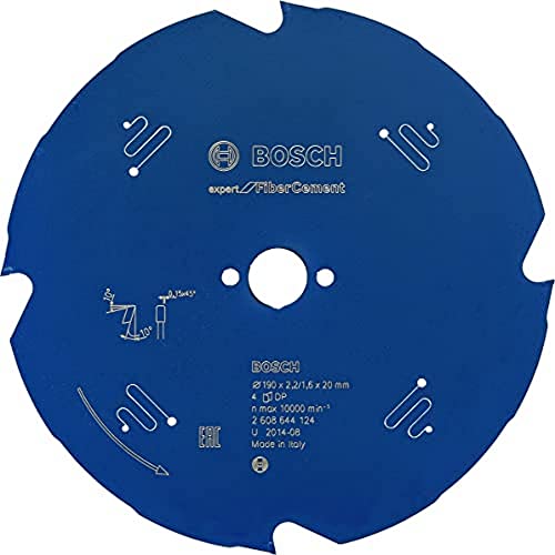 Bosch Professional Kreissägeblatt Expert for Fiber Cement (Faserzement, 190 x 20 x 2,2 mm, 4 Zähne, Zubehör Kreissäge) von Bosch Professional