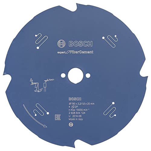 Bosch Professional Kreissägeblatt Expert for Fiber Cement (Faserzement, 190 x 20 x 2,2 mm, 4 Zähne, Zubehör Kreissäge) von Bosch Professional