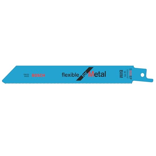 Bosch Accessories Bosch Professional 2 Stück Säbelsägeblatt S 922 EF Flexible for Metal (für Metall, 150 x 19 x 0,9 mm, Zubehör Säbelsäge) von Bosch Professional