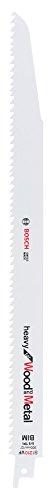 Bosch Accessories Bosch Professional 5 Stück Säbelsägeblatt S 1210 VF Heavy for Wood and Metal (Länge 300 mm, Zubehör Säbelsäge) von Bosch Accessories