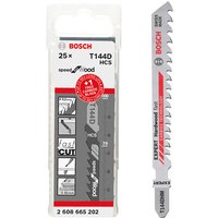 Bosch Stichsägeblatt-Set 25x T144D + 1x EXPERT HardWood fast T144 DHM für Holz von Bosch