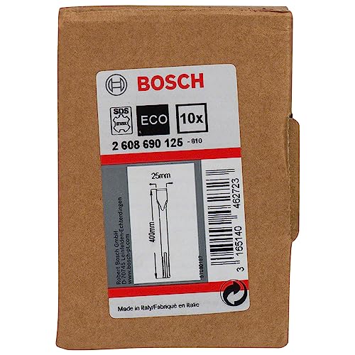 Bosch Accessories Bosch Professional Flachmeißel SDS-max (10 Stück, Länge 400 mm) von Bosch Professional