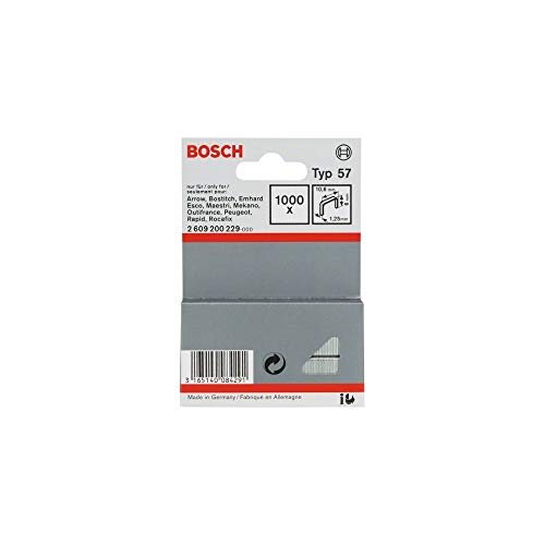 Bosch Accessories Bosch Professional 2609200229 1000 Tackerklammern 6/10,6 mm Typ57 Bosch Accessories Bosch Professional 2609200229 1000 Tackerklammern 6/10,6 mm Typ57 von Bosch