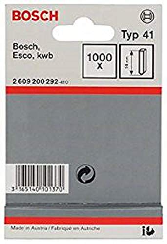 Bosch Professional 1000x Stift Typ 41 (für Natürliche Materialien, Teppich, 14 mm, Zubehör Tacker) von Bosch Accessories