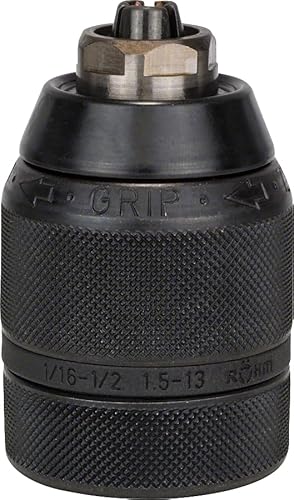 Schnellspannbohrfutter (2 Hülsen, Spannbereich 1.5-13 mm, Aufnahme 1/2 Zoll - 20, Rechts- und Linkslauf, Zubehör Akku Bohrmaschine) von Bosch