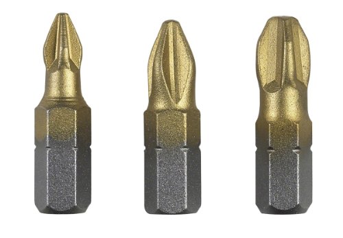 Bosch 2609255968 DIY Schrauberbitset 3-teilig 25 mm, Titanium Pz 1 (× 1), Pz 2 (× 1), Pz 3 (× 1) von Bosch