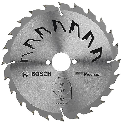 Bosch 1x Kreissägeblatt Precison (Sägeblatt für Holz, Ø 190 x 2.5/1.5 x 30 mm, 24 Zähne, ATB, Zubehör Kreissäge) von Bosch Accessories
