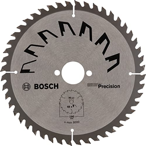 Bosch Accessories 1x Kreissägeblatt Precison (Sägeblatt für Holz, Ø 190 x 2.5/1.5 x 30 mm, 48 Zähne, ATB, Zubehör Kreissäge) von Bosch Accessories