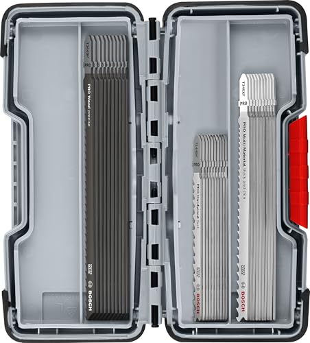 Bosch 30x PRO Wood and Metal Rough Cut Stichsägeblatt-Set (für Stahl, Holz mit Nägeln, Länge 100 mm, Professional Zubehör Stichsäge) von Bosch