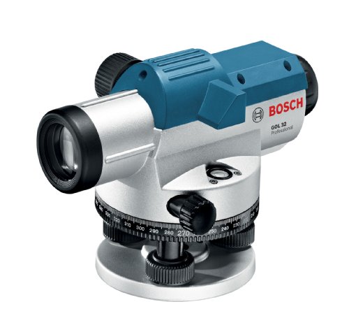 Bosch GOL32 14,2 cm Automatisches optisches Wasserwaage-Set mit 32-facher Vergrößerung (3-teilig) von Bosch