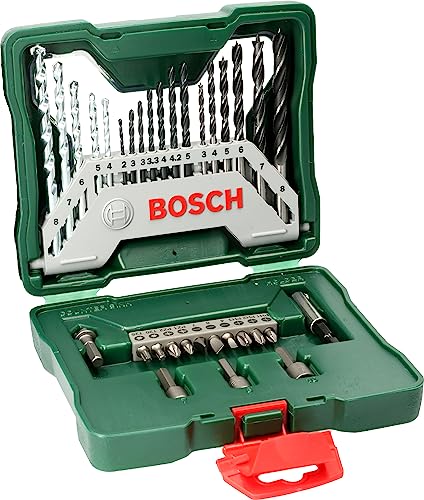 Bosch Accessories Bosch 33tlg. X-Line Bohrer- und Schrauberbit-Set (für Holz, Stein und Metall, Zubehör Bohrschrauber und Schraubendreher) von Bosch Accessories