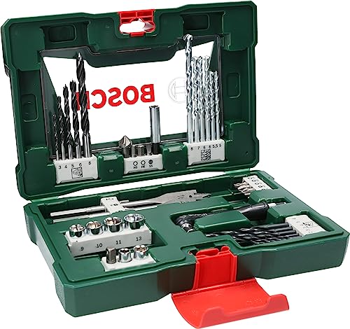 Bosch Accessories Bosch 41tlg. V-Line Bohrer und Bit Set (für Holz, Stein und Metall, mit Bit-Handschraubendreher ohne Ratschenfunktion, Zubehör Bohr- und Schraubwerkzeuge) von Bosch Accessories